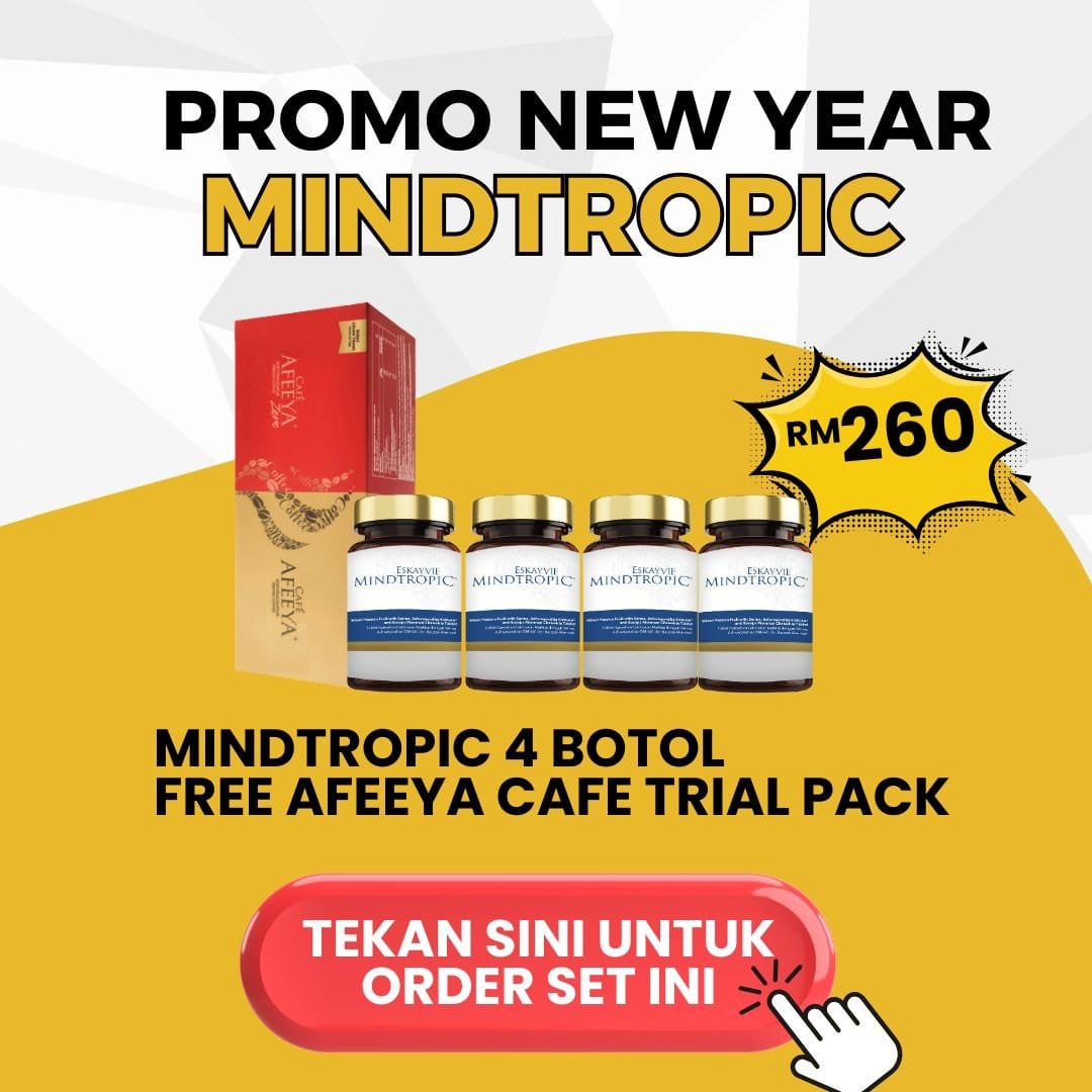 Mindtropic 4 Botol - Free Afeeya Cafe