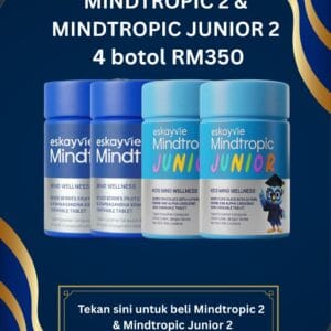 Mindtropic 2 Botol + Mindtropic Junior 2 Botol