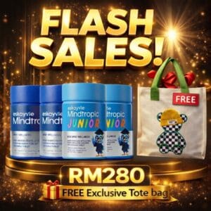 Flash Sales! - 2 x Mindtropic & 2 x Mindtropic Junior + FREE Tote Bag