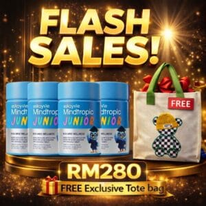 Flash Sales! - 4 x Mindtropic Junior + FREE Tote Bag