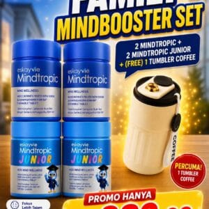 Flash Sales! - 2 x Mindtropic & 2 x Mindtropic Junior + FREE Tumbler Coffee